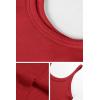 imageATHMILE Women Tank Top Sleeveless Scoop Neck Form Fitting Ribbed Knit Basic Cami Shirts2 Full Length Red