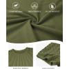 imageATHMILE Womens Blouses Business Date Outfits Spring Summer Fall Work Tops Fashion Lace Short Sleeve Casual Shirts 2025Armygreen
