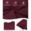 imageATHMILE Womens Blouses Business Date Outfits Spring Summer Fall Work Tops Fashion Lace Short Sleeve Casual Shirts 2025Winered