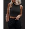 imageATHMILE Womens Double Lined Crop Tank Tops Casual Basic Shirts Sleeveless Workout Tops Cute Summer Clothes Teen GirlsBlack