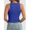 imageATHMILE Womens Double Lined Crop Tank Tops Casual Basic Shirts Sleeveless Workout Tops Cute Summer Clothes Teen GirlsBlue