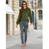 imageATHMILE Womens Long Sleeve Shirts Lace Tops Business Casual Outfits Dressy Fall Fashion BlousesArmygreen