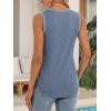imageATHMILE Womens Loose Fit Casual Flowy Tank Tops Round Neck Trendy Sleeveless Summer Beach Clothes OutfitsGrey Blue