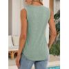 imageATHMILE Womens Loose Fit Casual Flowy Tank Tops Round Neck Trendy Sleeveless Summer Beach Clothes OutfitsGrey Green