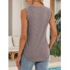 imageATHMILE Womens Loose Fit Casual Flowy Tank Tops Round Neck Trendy Sleeveless Summer Beach Clothes OutfitsGrey Purple