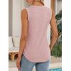 imageATHMILE Womens Loose Fit Casual Flowy Tank Tops Round Neck Trendy Sleeveless Summer Beach Clothes OutfitsPink