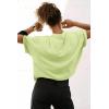 imageATHMILE Womens Oversized TShirts Short Sleeve Workout Crop Tops Casual Drop Shoulder Boxy Roll Hem Basic Loose TeesMint Green