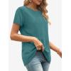 imageATHMILE Womens T Shirt Summer Tops Short Sleeve Fashion School Teachers Clothes 2025 Spring Beach Vacation TrendyBlue Geen