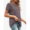 imageATHMILE Womens T Shirt Summer Tops Short Sleeve Fashion School Teachers Clothes 2025 Spring Beach Vacation TrendyGrey Purple