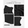 imageATHMILE Womens Tank Top V Neck Flowy Summer Tee Shirts Casual Basic Solid Color Trendy Beach Sleeveless Tops 2025Black