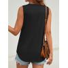 imageATHMILE Womens Tank Top V Neck Flowy Summer Tee Shirts Casual Basic Solid Color Trendy Beach Sleeveless Tops 2025Black