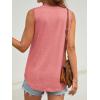 imageATHMILE Womens Tank Top V Neck Flowy Summer Tee Shirts Casual Basic Solid Color Trendy Beach Sleeveless Tops 2025Coral