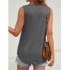 imageATHMILE Womens Tank Top V Neck Flowy Summer Tee Shirts Casual Basic Solid Color Trendy Beach Sleeveless Tops 2025Darkgrey