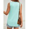 imageATHMILE Womens Tank Top V Neck Flowy Summer Tee Shirts Casual Basic Solid Color Trendy Beach Sleeveless Tops 2025Lakegreen