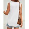 imageATHMILE Womens Tank Top V Neck Flowy Summer Tee Shirts Casual Basic Solid Color Trendy Beach Sleeveless Tops 2025White