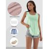 imageATHMILE Womens Tank Tops Sleeveless Eyelet Embroidery Scoop Neck Loose Fit Casual Summer Flowy BeachMintgreen