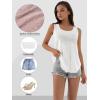 imageATHMILE Womens Tank Tops Sleeveless Eyelet Embroidery Scoop Neck Loose Fit Casual Summer Flowy BeachWhite