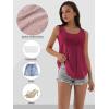 imageATHMILE Womens Tank Tops Sleeveless Eyelet Embroidery Scoop Neck Loose Fit Casual Summer Flowy BeachWinered