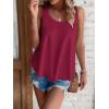 imageATHMILE Womens Tank Tops Sleeveless Eyelet Embroidery Scoop Neck Loose Fit Casual Summer Flowy BeachWinered