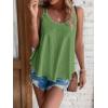 imageATHMILE Womens Tank Tops Sleeveless Summer Top Spaghetti Strap Spring Shirt Loose Fit Beach Vacation 2025 CasualArmy Green