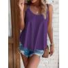 imageATHMILE Womens Tank Tops Sleeveless Summer Top Spaghetti Strap Spring Shirt Loose Fit Beach Vacation 2025 CasualDark Purple