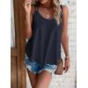 imageATHMILE Womens Tank Tops Sleeveless Summer Top Spaghetti Strap Spring Shirt Loose Fit Beach Vacation 2025 CasualNavy