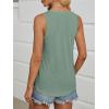 imageATHMILE Womens Tank Tops Summer Deep V Neck Loose Fit Flowy Sleeveless Shirt 2025Sage Green