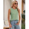 imageATHMILE Womens Tank Tops Summer Spring Sleeveless Casual Cute Basic Trendy Loose Flowy Beach Shirt Vacation Outfits 2025Light Green