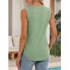 imageATHMILE Womens Tank Tops Summer Spring Sleeveless Casual Cute Basic Trendy Loose Flowy Beach Shirt Vacation Outfits 2025Light Green