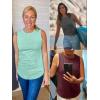 imageATHMILE Womens Tank Tops Summer Spring Sleeveless Casual Cute Basic Trendy Loose Flowy Beach Shirt Vacation Outfits 2025Mint Green