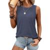 imageATHMILE Womens Tank Tops Summer Spring Sleeveless Casual Cute Basic Trendy Loose Flowy Beach Shirt Vacation Outfits 2025Purple Blue