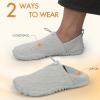 imageATHMILE Barefoot Water Shoes for Women Men Hiking Aqua Swim Beach Pool River Boat Travel WalkingGreyknit
