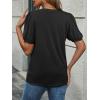 imageATHMILE Womens Cute Summer Tops Puff Short Sleeve Shirts Dressy Blouses Trendy Business Casual OutfitsBlack