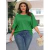 imageATHMILE Womens Oversized T Shirts Summer Tops Spring Casual Loose Fit Workout Short Sleeve 2025 Beach VacationGreen