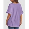 imageATHMILE Womens Oversized T Shirts Summer Tops Spring Casual Loose Fit Workout Short Sleeve 2025 Beach VacationLavender