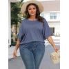 imageATHMILE Womens Oversized T Shirts Summer Tops Spring Casual Loose Fit Workout Short Sleeve 2025 Beach VacationNavy