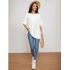 imageATHMILE Womens Oversized T Shirts Summer Tops Spring Casual Loose Fit Workout Short Sleeve 2025 Beach VacationWhite
