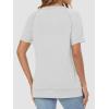 imageATHMILE Womens T Shirts Short Sleeve Crewneck Tees Trendy Lightweight Soft Casual Summer Tops 2025White