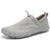 imageATHMILE Barefoot Water Shoes for Women Men Hiking Aqua Swim Beach Pool River Boat Travel WalkingGreyknit