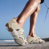 imageATHMILE Water Shoes for Women Men Quick Dry Beach Barefoot Aqua Swim Shoes NonSlip for Wading Rafting Hiking KayakingA Beige