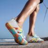 imageATHMILE Water Shoes for Women Men Quick Dry Beach Barefoot Aqua Swim Shoes NonSlip for Wading Rafting Hiking KayakingA White Colorful