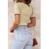 imageATHMILE Womens Ribbed Knit T Shirt Casual Crewneck Tops Short SleeveLong Sleeve Sweaters Slim Fit Basic TeesAlmondredshort Sleeve