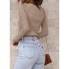 imageATHMILE Womens Ribbed Knit T Shirt Casual Crewneck Tops Short SleeveLong Sleeve Sweaters Slim Fit Basic TeesLight Coffee