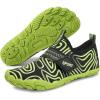 imageATHMILE Kids Water Shoes Boys Girls Water Shoes Quick Dry Barefoot Beach Sports Swim Pool Summer ShoesLittle KidBig KidBlack Green Line