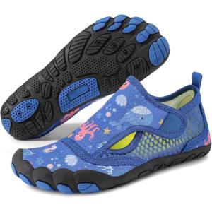 imageATHMILE Kids Water Shoes Boys Girls Water Shoes Quick Dry Barefoot Beach Sports Swim Pool Summer ShoesLittle KidBig KidBlue Octopus