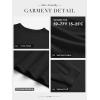 imageATHMILE Fall Long Sleeve Shirts for Women Fashion Oversized Tees Casual Business Tops Loose Fit Solid Basic Outfits 2025Black