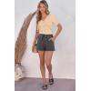 imageATHMILE Short Sleeve V Neck Sweaters Dressy Casual Blouses Lightweight Thin Knit Fashion Shirts Summer Tops for WomenApricot