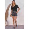 imageATHMILE Short Sleeve V Neck Sweaters Dressy Casual Blouses Lightweight Thin Knit Fashion Shirts Summer Tops for WomenBlack