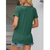 imageATHMILE T Shirts Short Sleeve Scoop Neck Tees for Women Fashion Tops Trendy Casual Summer Outfits Clothes 2025Green