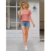 imageATHMILE T Shirts Short Sleeve Scoop Neck Tees for Women Fashion Tops Trendy Casual Summer Outfits Clothes 2025Lightpink